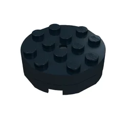 Turntable 4 x 4 - Old Type Complete - Faceted / Black