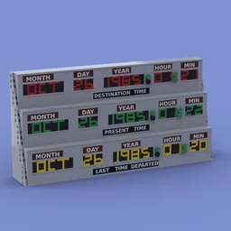 Back to the Future Time Circuits Display