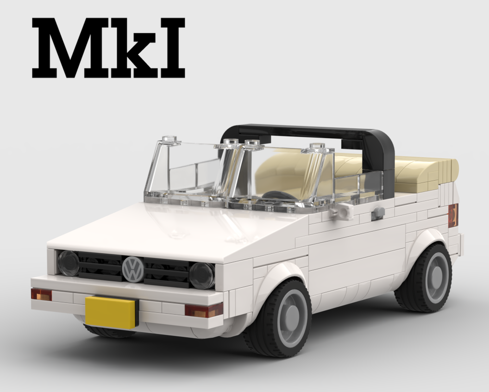 Lego Golf Mk1 Convertible White Edition