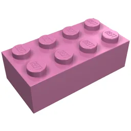 Brick 2 x 4 / Dark Pink