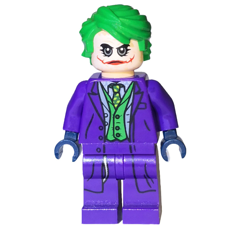 Lego The Joker with Green Vest and White Face Make-up (Dark Knight Trilogy)