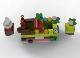 Volcano/island fidget game