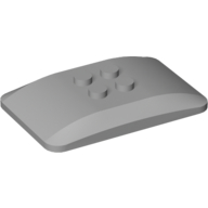 Lego Brick Curved 6 x 4 x 2/3 Quad Curved with 2 x 2 Studs / Light Bluish Gray