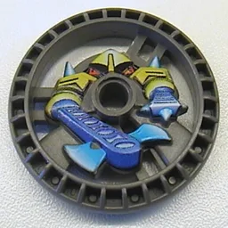 Technic Disc 5 x 5 Notched, Axer Print / Dark Gray
