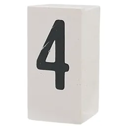 Tile Special 1 x 2 x 5/6 with Stud Hole in End with '4' Print