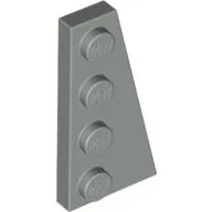 Wedge Plate 4 x 2 Right / Light Gray