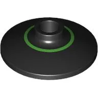 Dish 2 x 2 Inverted [Radar] with Bright Green Inner Circle Print