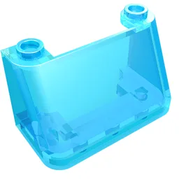 Windscreen 2 x 4 x 2 / Trans-Light Blue