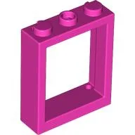 Window Frame 1 x 3 x 3 / Dark Pink