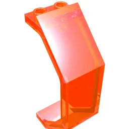 Panel 3 x 2 x 6 / Trans-Neon Orange
