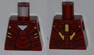 Lego Torso Armor with White Triangle Pattern