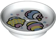 Duplo Dish with Cakes Print