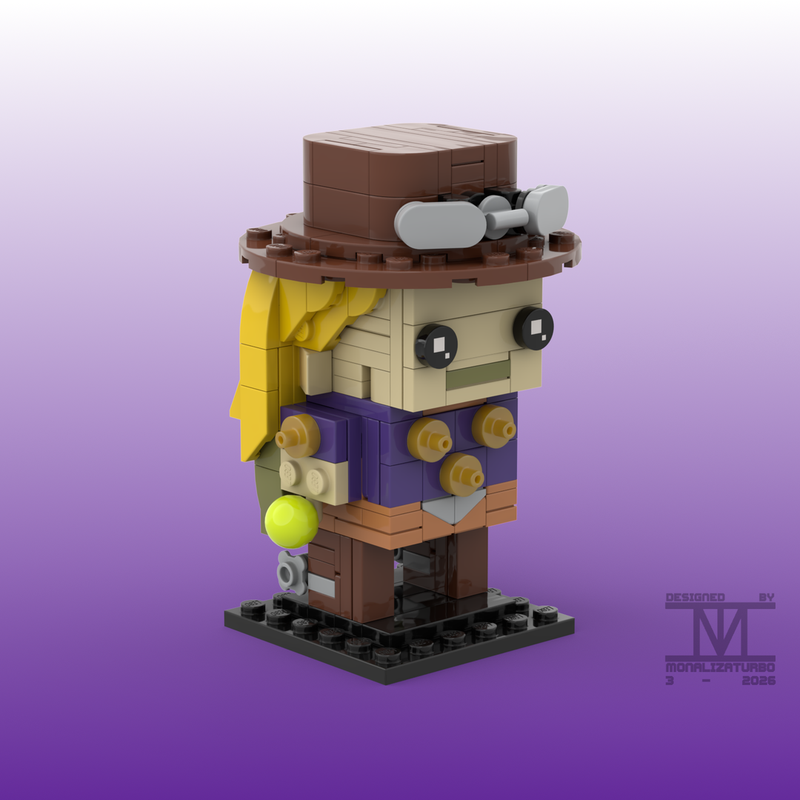 Lego Gyro Zeppeli from JoJo's Bizarre Adventure - Brickheadz