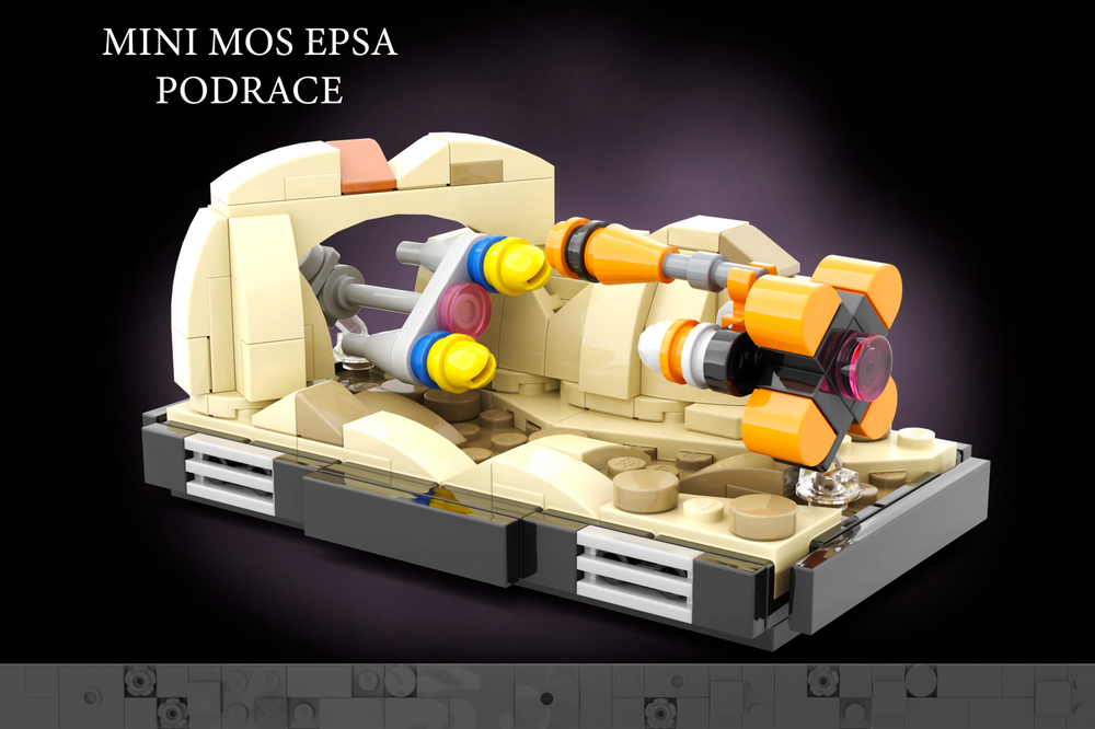 Lego Mini Mos Espa Pod Race Diorama