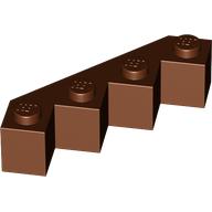 Lego Brick Wedged 4 x 4 Facet / Reddish Brown