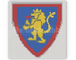 Lion Knights shield mosaic