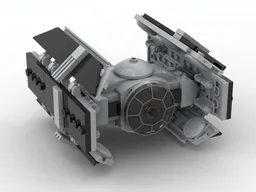 Lego SW MOC Vader's Imperial fighter - Microfighter scale Instructions Only