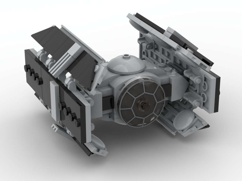 Lego SW MOC Vader's Imperial fighter - Microfighter scale Instructions Only