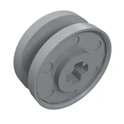Wheel 18 x 8 with Fake Bolts and Shallow Spokes and Axle Hole / Light Bluish Gray