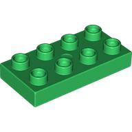Lego Duplo Plate 2 x 4 / Green