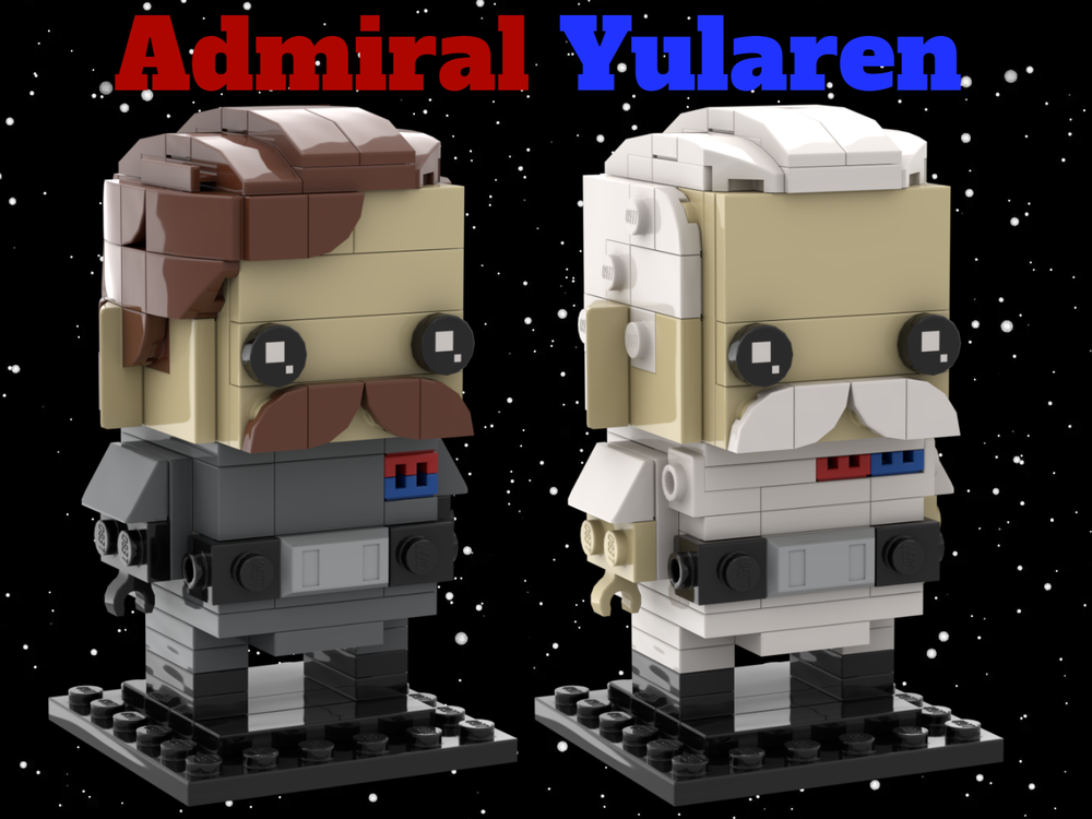 Lego Admiral Yularen Brickheadz BUNDLE