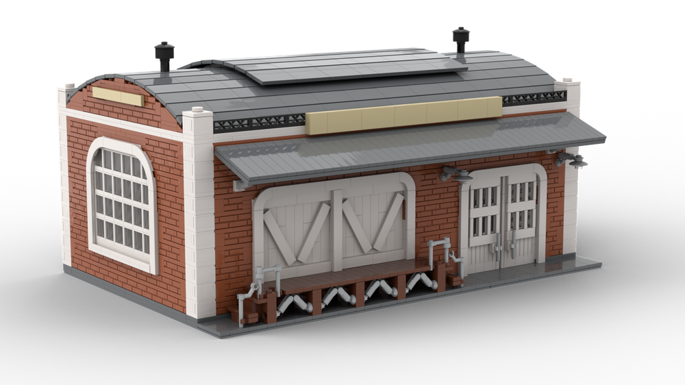 Lego Curved Roof Warehouse