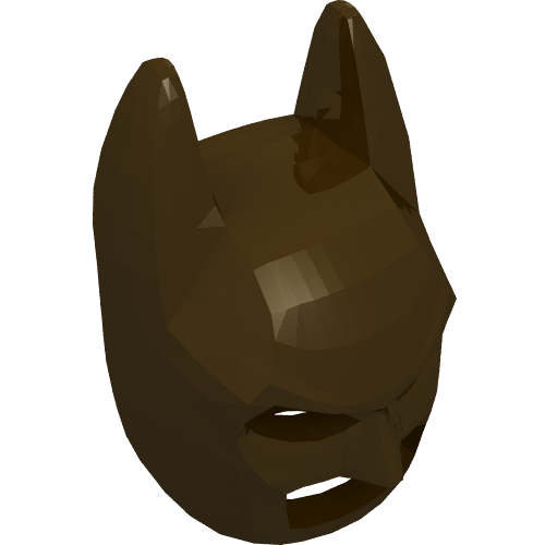 Lego Mask, Batman Cowl [Plain] / Dark Brown