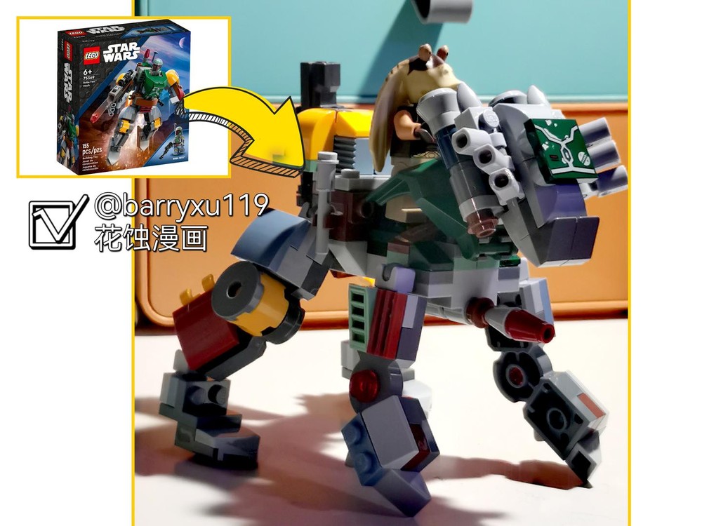 Lego Alternate build of LEGO official set Boba Fett 75369