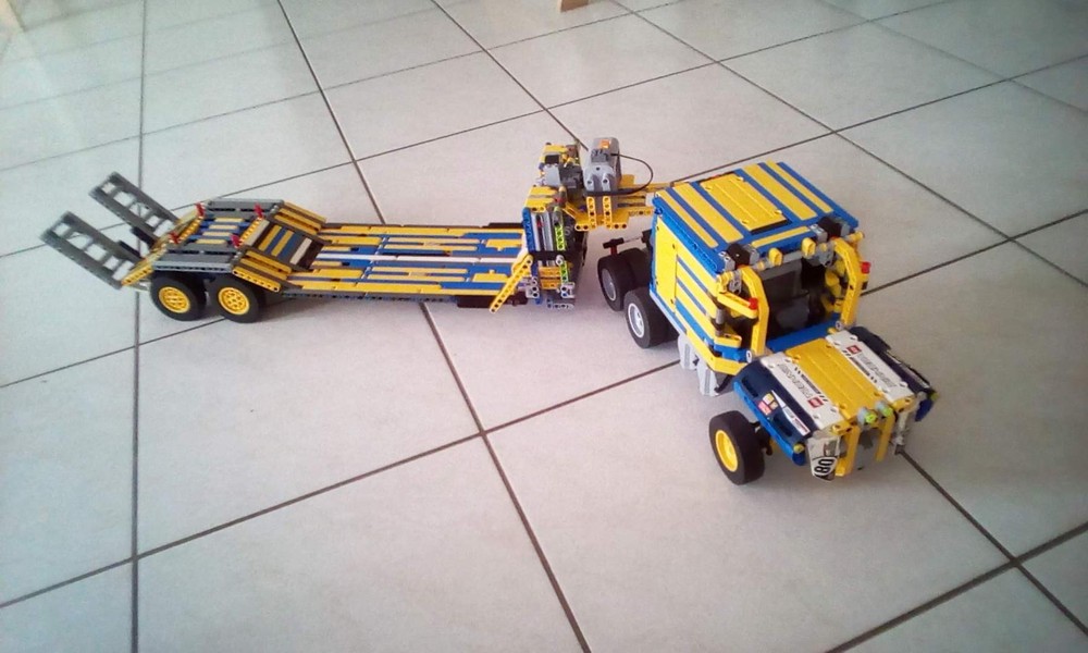Lego LKW - Zugmaschine mit Tieflader