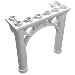 Brick Arch 2 x 6 x 5 Ornamented / White