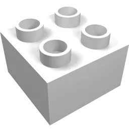 Duplo Brick 2 x 2 / White