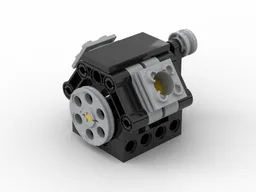 Compact hand-cranked V-twin
