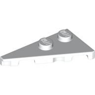 Lego Wedge Plate 2 x 4 27° Left / White
