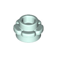 Lego Plant, Flower, Plate Round 1 x 1 with 5 Petals / Light Aqua