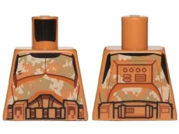 Torso SW Armor Camouflage Clone Trooper Pattern / Medium Nougat