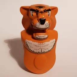 Creature Body Part, Tiger Head and Torso with Tygurah Print / Earth Orange