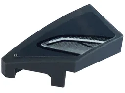 Wedge 2 x 1 x 2/3 Left with Silver Car Headlight Pattern (Sticker) - Set 76903