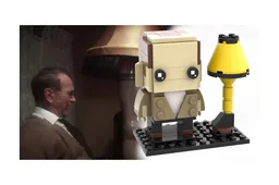 PA PARKER (Dad) with Leg Lamp BRICKHEADZ from "A Christmas Story"