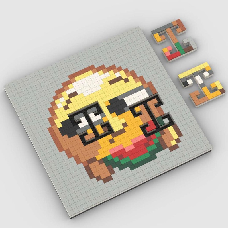 Lego Puzzle Tessellation:H 7x8 size 32x32