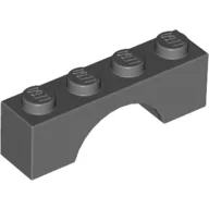 Brick Arch 1 x 4 / Dark Bluish Gray