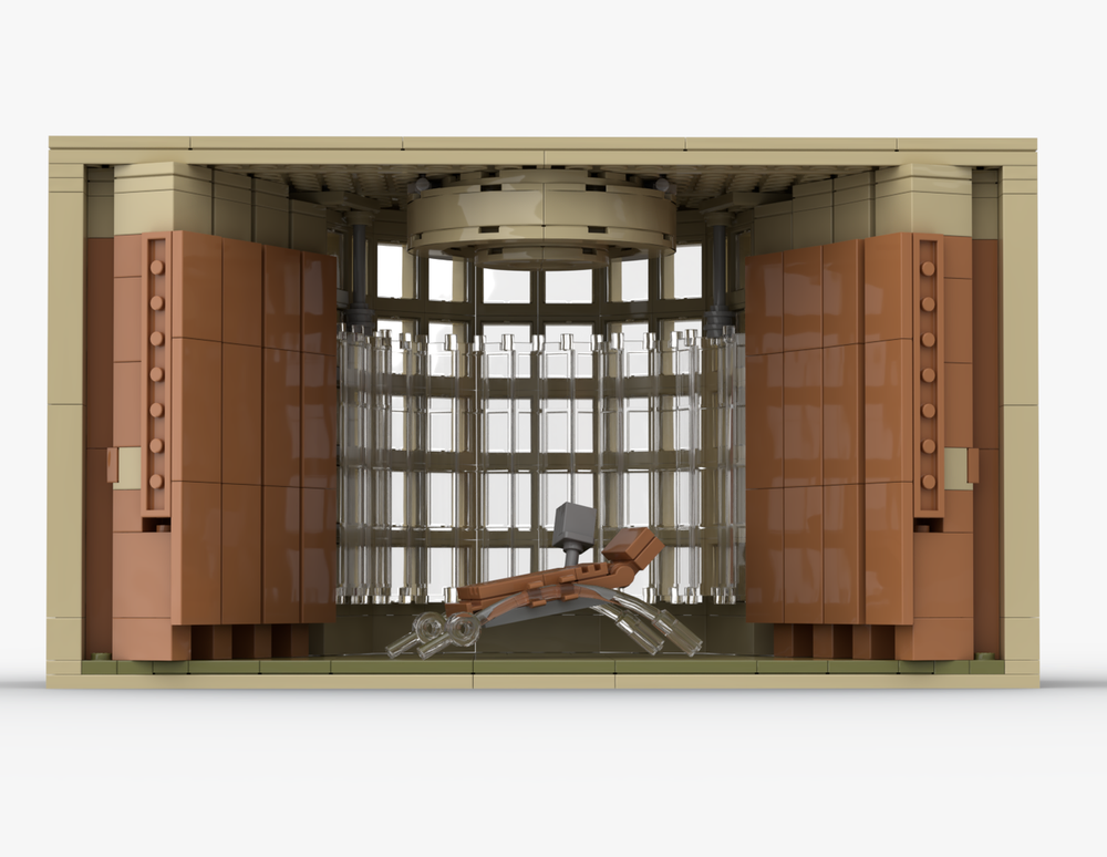 Lego The Brutalist - Van Buren's library