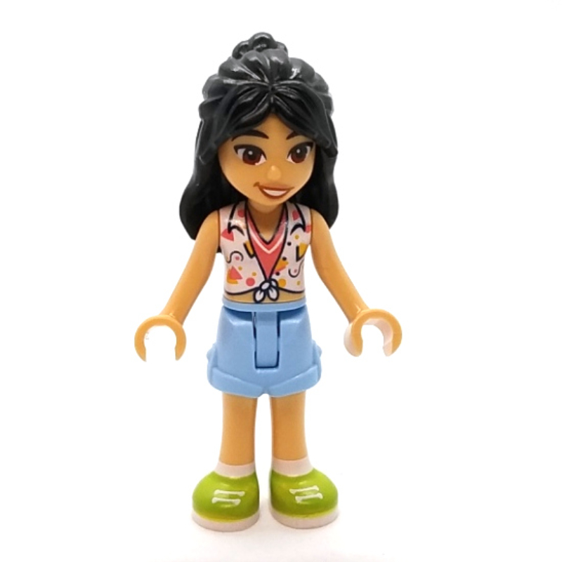 Lego Liann - White Top, Bright Light Blue Skirt