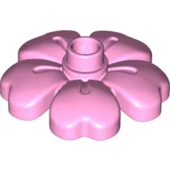 Duplo Plant, Flower with 1 Top Studs / Bright Pink