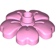 Lego Duplo Plant, Flower with 1 Top Studs / Bright Pink