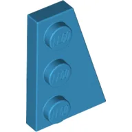Wedge Plate 3 x 2 Right / Dark Azure