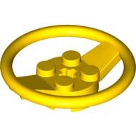 Steering Wheel with 4 Studs on Center / Yellow