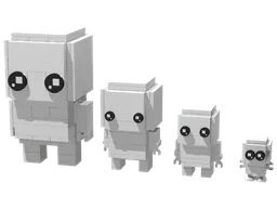 4 Different Brickheadz Templates