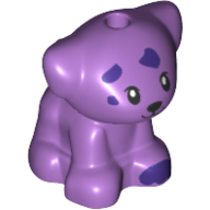 Lego Animal, Dog Pup with Dark Purple Spots print