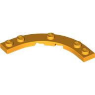 Lego Plate Round Corner 5 x 5 with 4 x 4 Round Cutout / Bright Light Orange