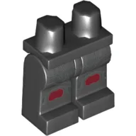 Hips and Black Legs with Sith Trooper Armour and Silver and Dark Red Knee-Pads Print / Black
